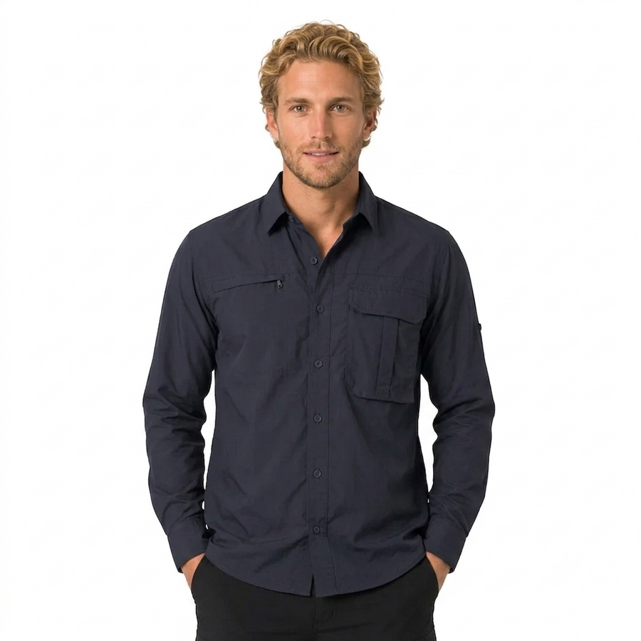 Camisa Trekking Ripstop Manga Larga UPF50 Fénec Hombre
