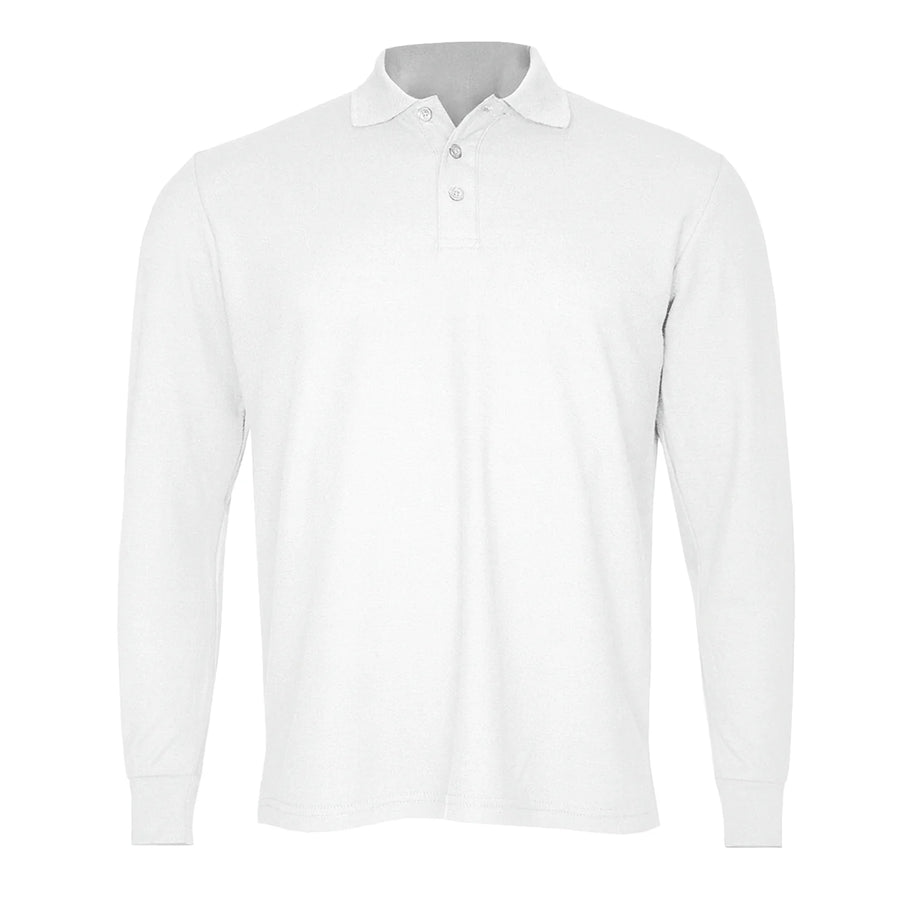 Polera Algodón Pique Manga Larga Velox Hombre