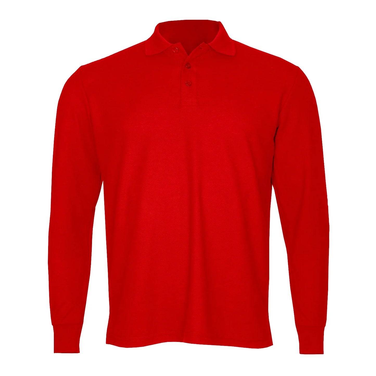Polera Algodón Pique Manga Larga Velox Hombre