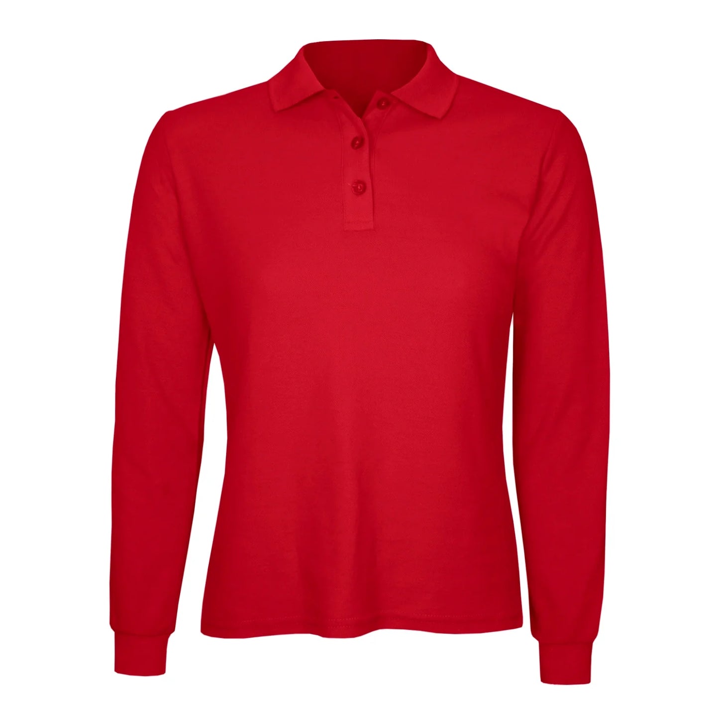 Polera Algodón Pique Manga Larga Velox Mujer