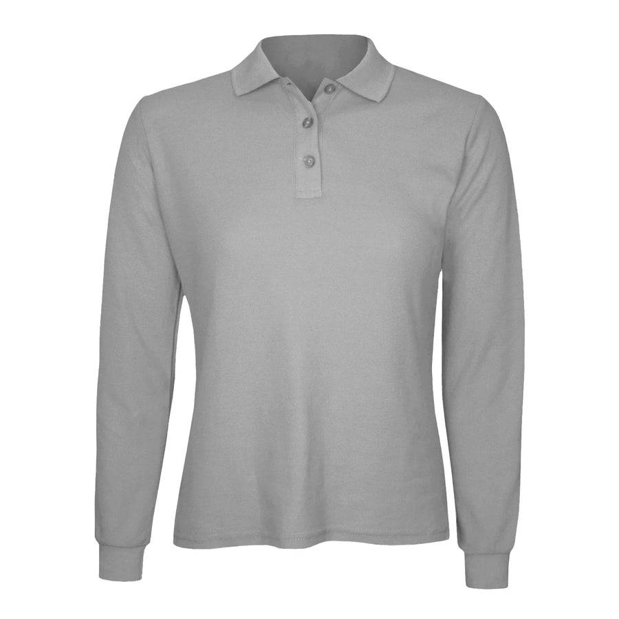 Polera Algodón Pique Manga Larga Velox Mujer