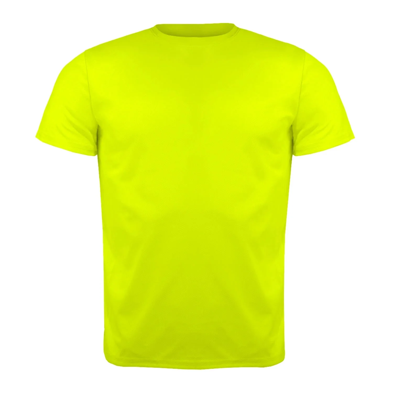POLERA POLIESTER UNISEX en color Amarillo