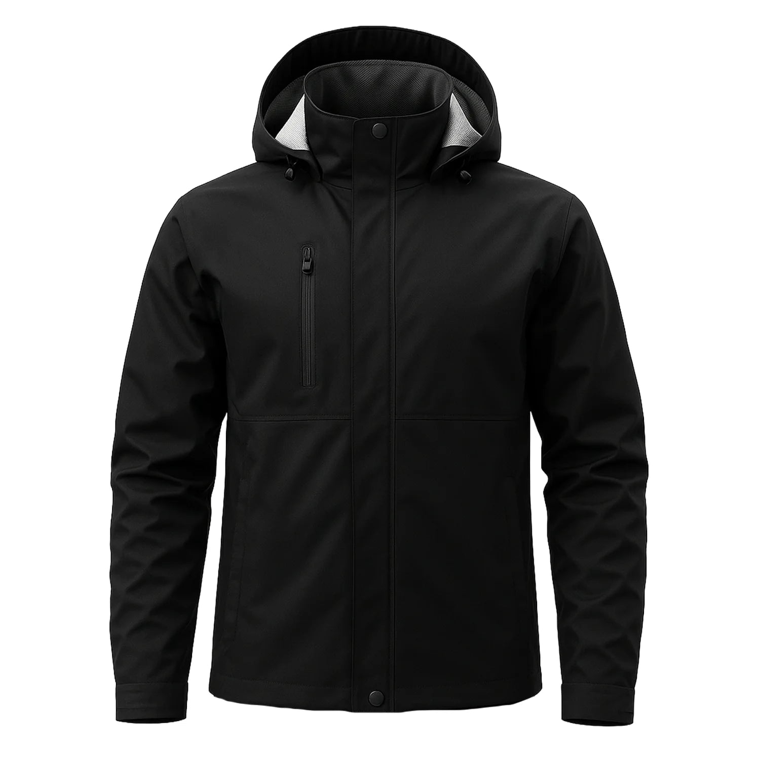 CHAQUETA 100% IMPERMEABLE HOMBRE en color Negro