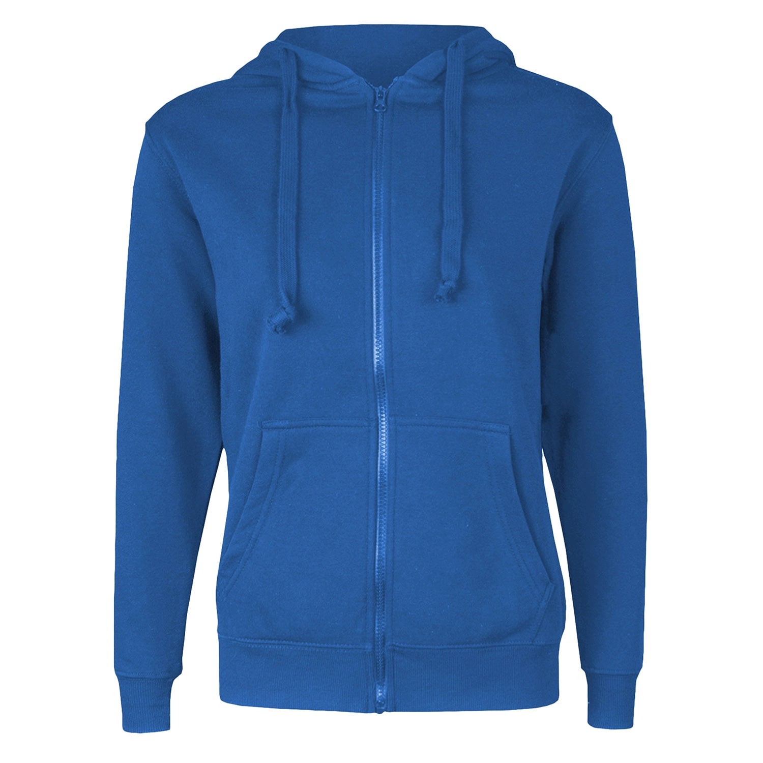 POLERON OVERSIDE CON CIERRE UNISEX en color Azul Francia